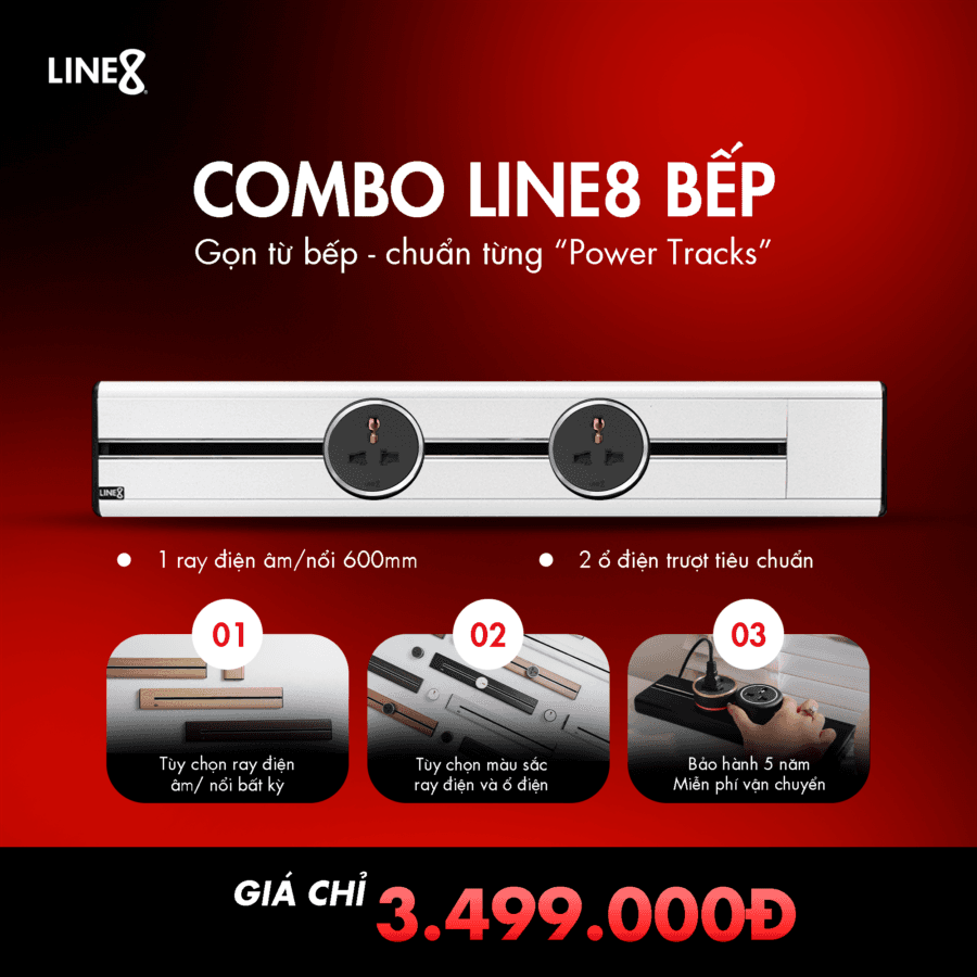 Line8 Bếp 600mm — Giải Pháp Thẩm Mỹ Cho Không Gian Bếp Hiện Đại